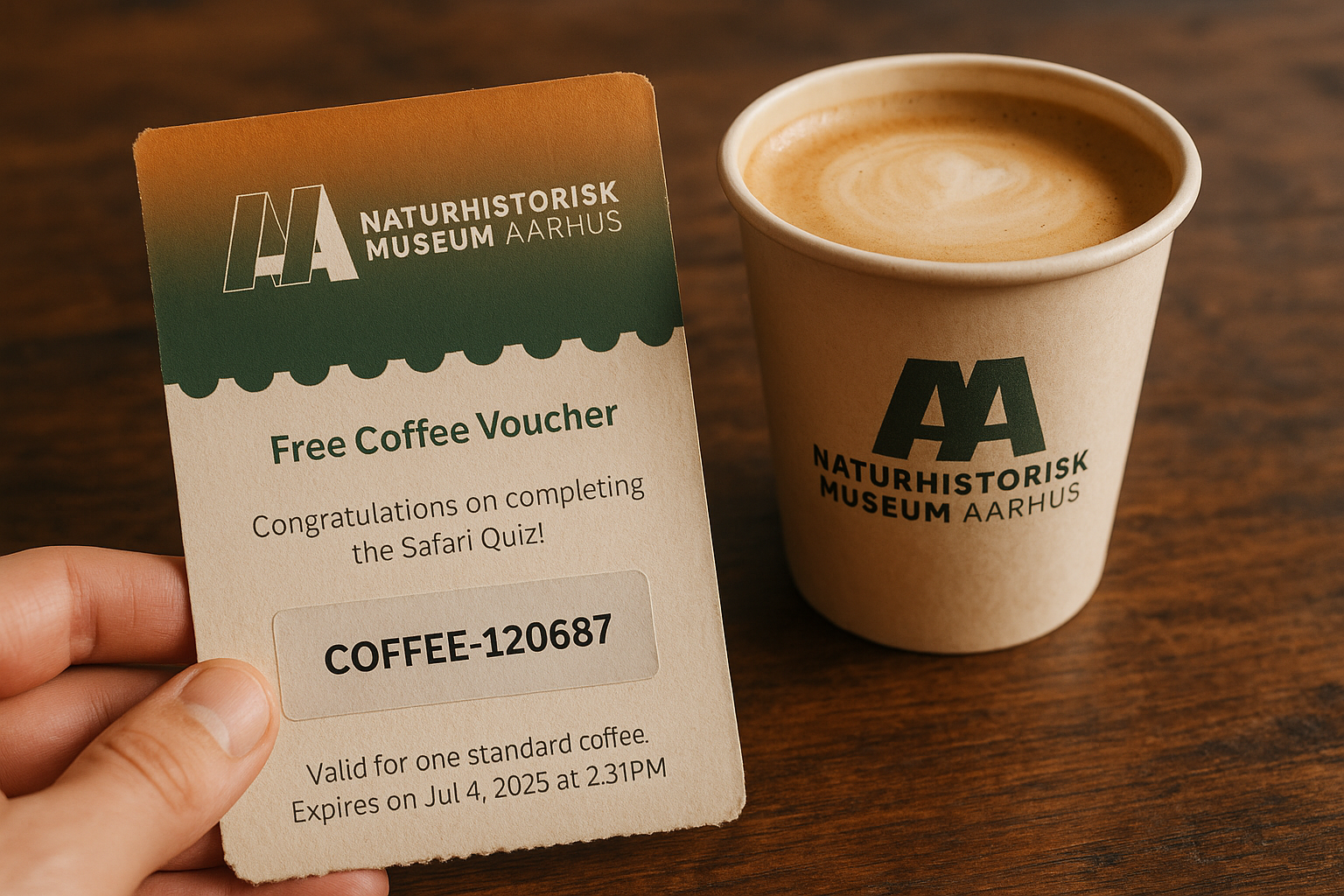 Coffee voucher redemption